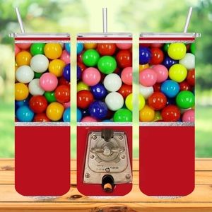 Bubble Gum Machine 20oz Travel Tumbler